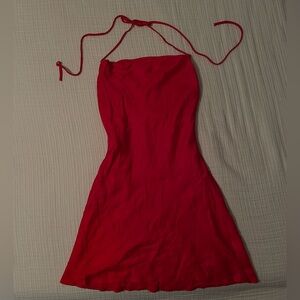 Zara Strapless Red Dress